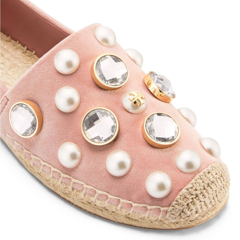 Tory Burch Vail Espadrille Pearl shoe Sz 10.5